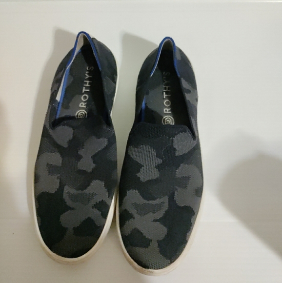 Rothy’s black camo sneakers size 8,5 - Picture 1 of 5